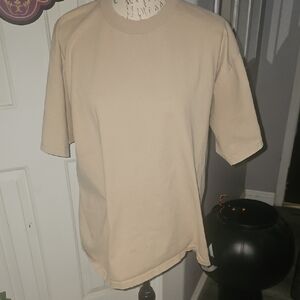 Men's‎ Beige Short Sleeve Tee